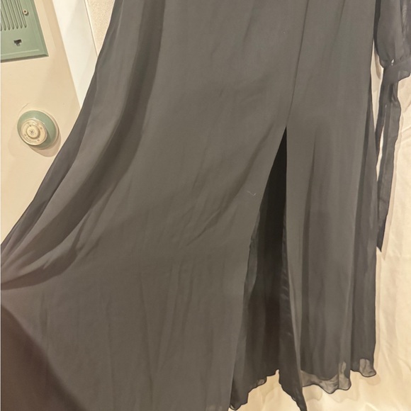 Azazie Leonia Black A-Line Sleeve Dress, 16, NWT - Picture 10 of 11